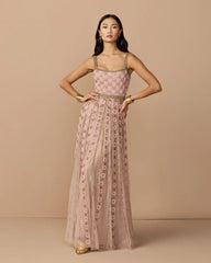 Sleeveless Embellished A-line Gown