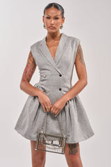 IT SUITS YOU SLEEVELESS BLAZER MINI DRESS