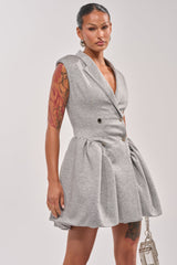 IT SUITS YOU SLEEVELESS BLAZER MINI DRESS