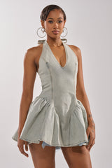 STYLE AND GRADE DENIM MINI DRESS
