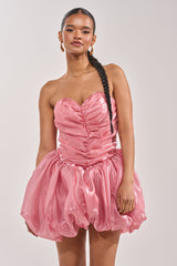 HARD TO PLEASE BUBBLE MINI DRESS
