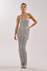 CLASSIC CHIC STRAPLESS MAXI DRESS