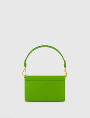 Green Mini Leather Shoulder Bag With Gold Hardware - FINAL SALE
