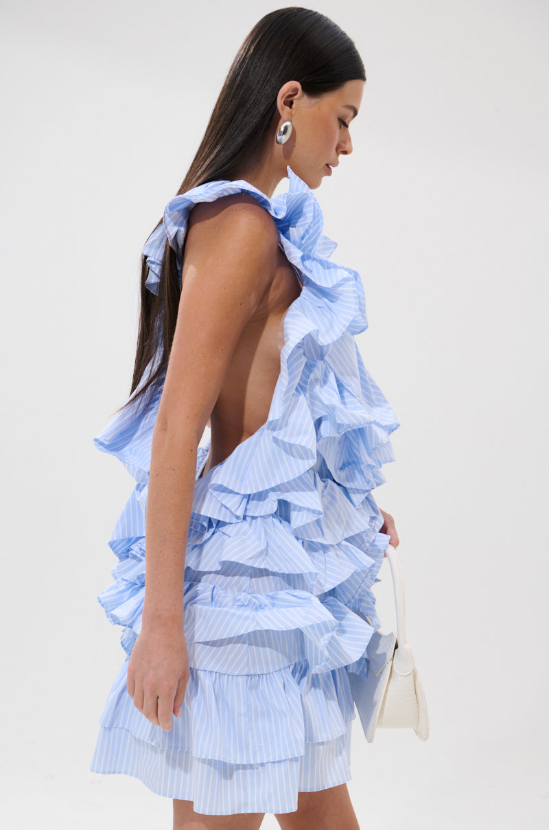 ONCE UPON A TIME RUFFLED MINI DRESS