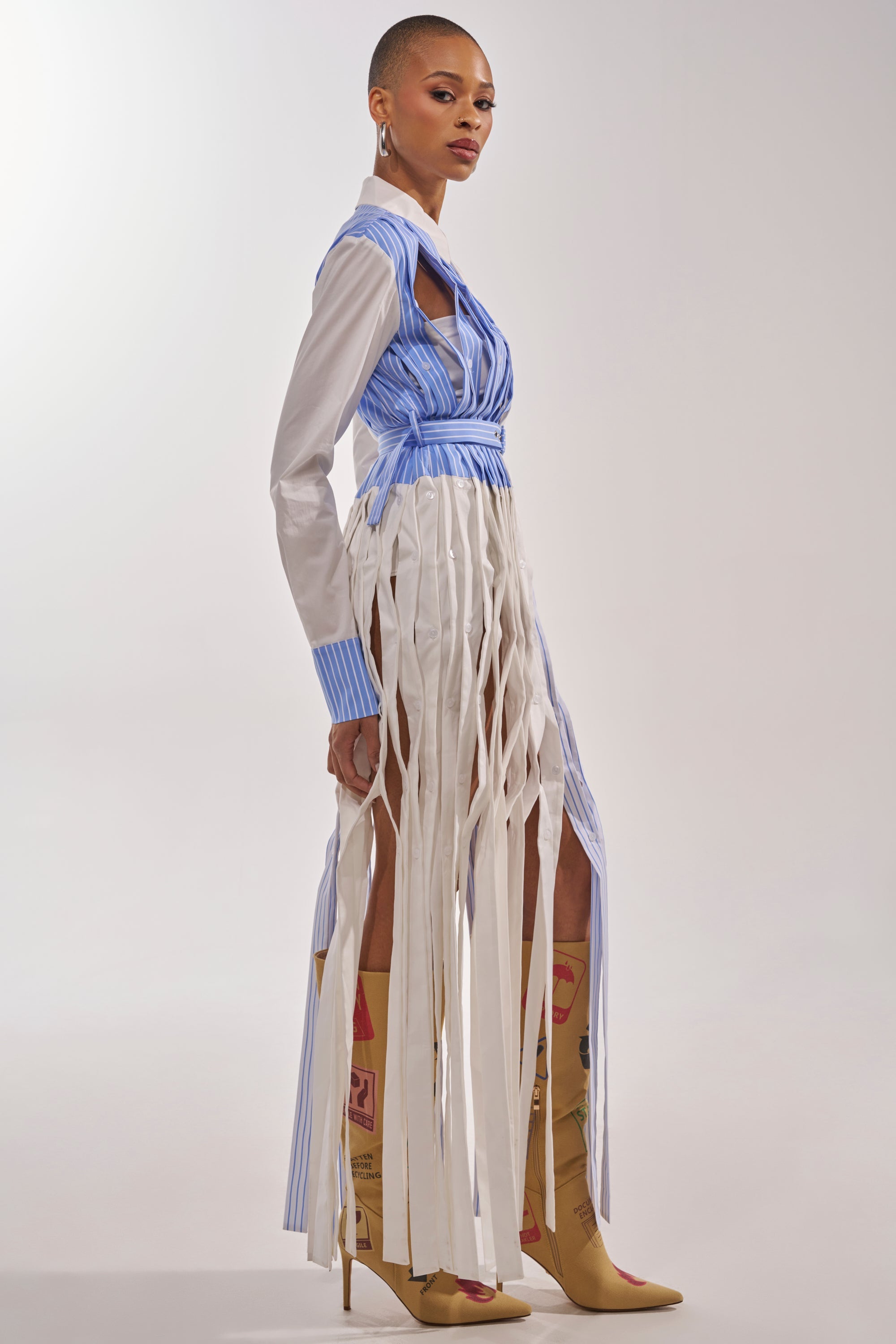 NOT MY MANS BUTTON UP SHIRT MAXI DRESS