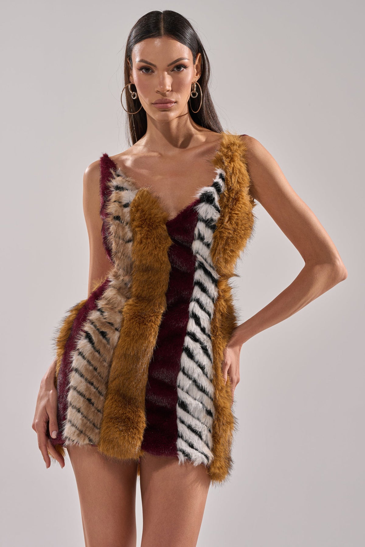 ANIMALISTIC MINI DRESS