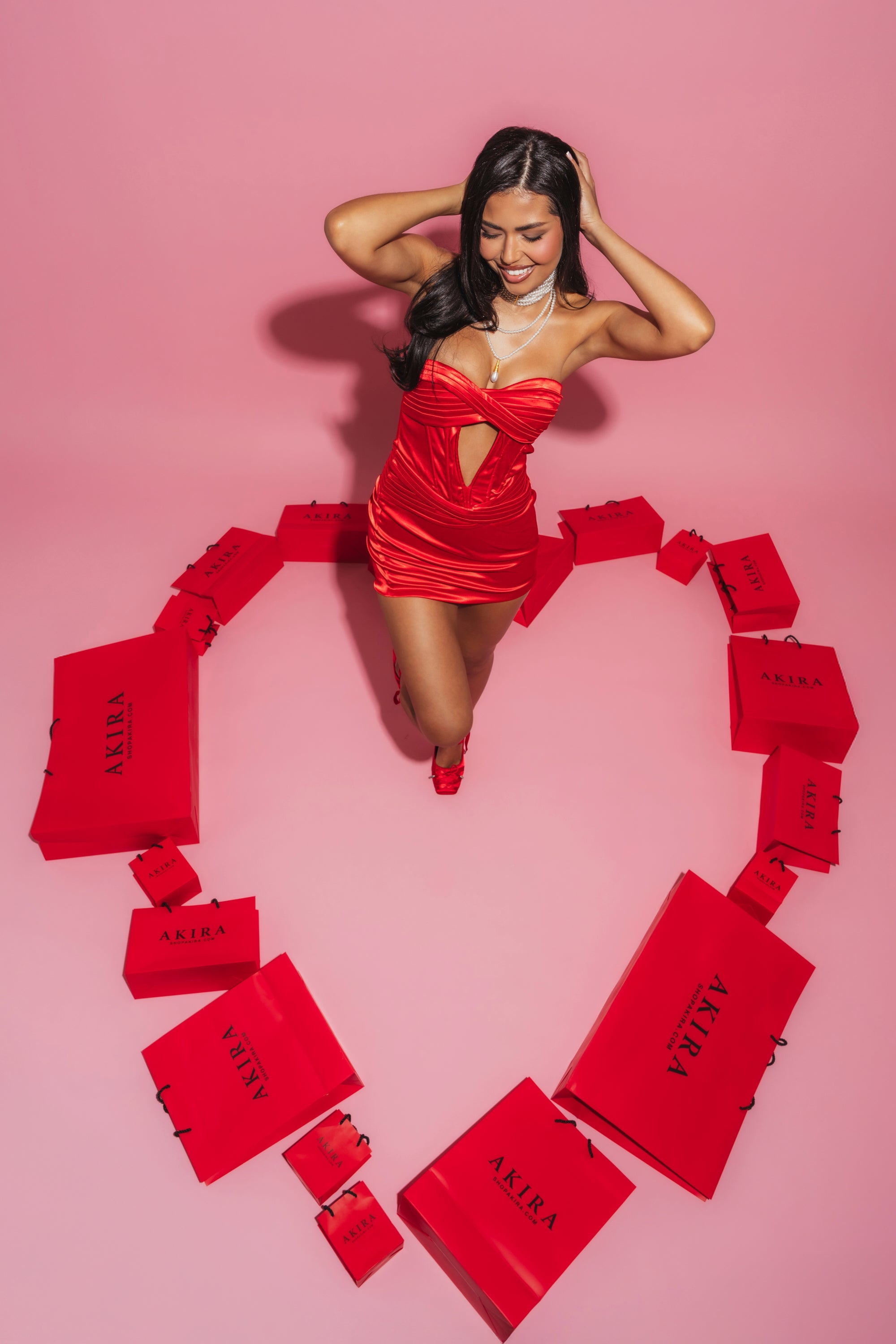 V DAY CUPIDS CRUSH MINI DRESS
