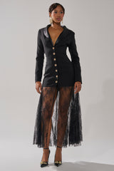 OK BOSS LADY BLAZER MAXI DRESS