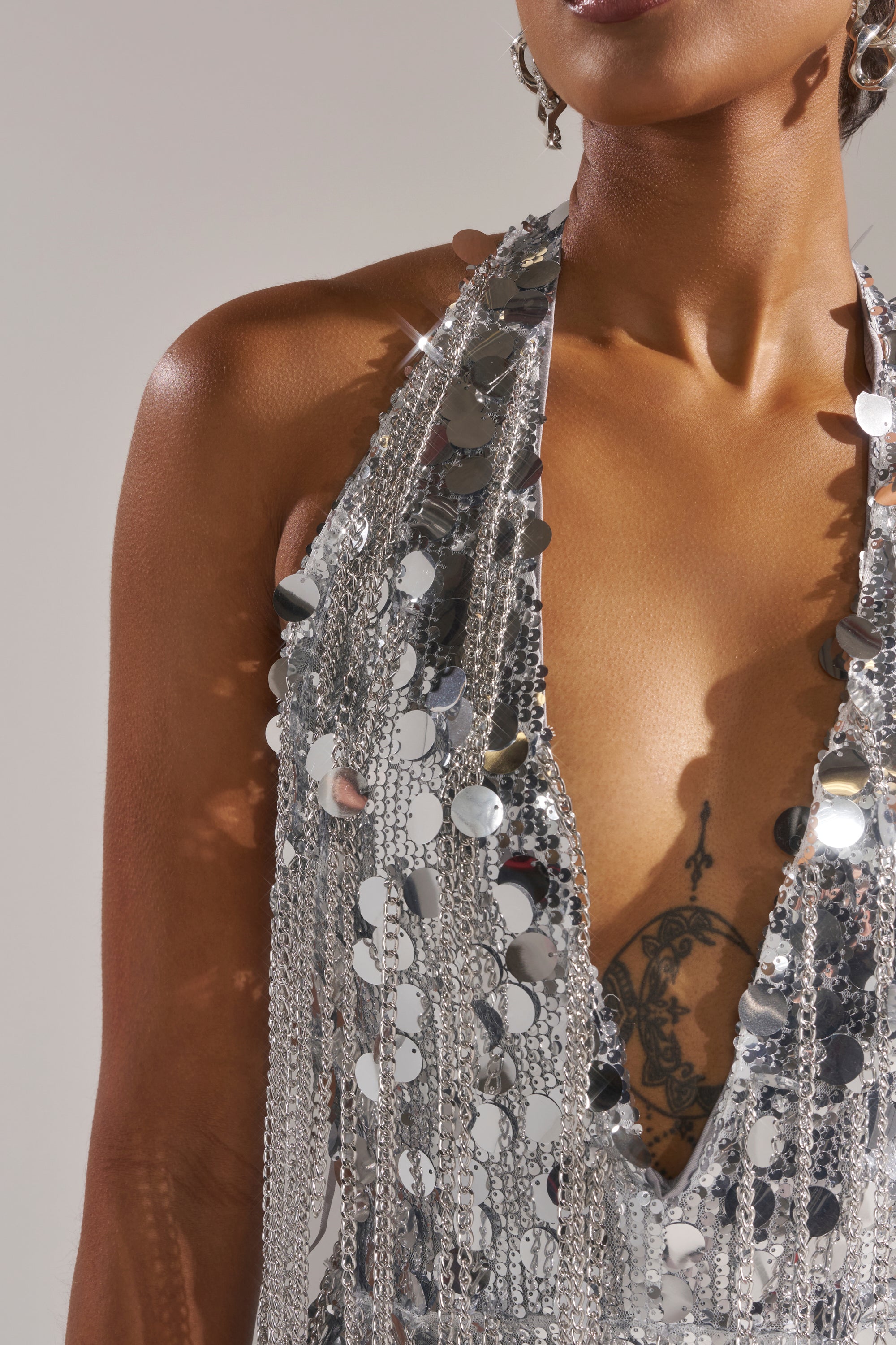LATE NIGHT AT THE DISCO SEQUIN MINI DRESS