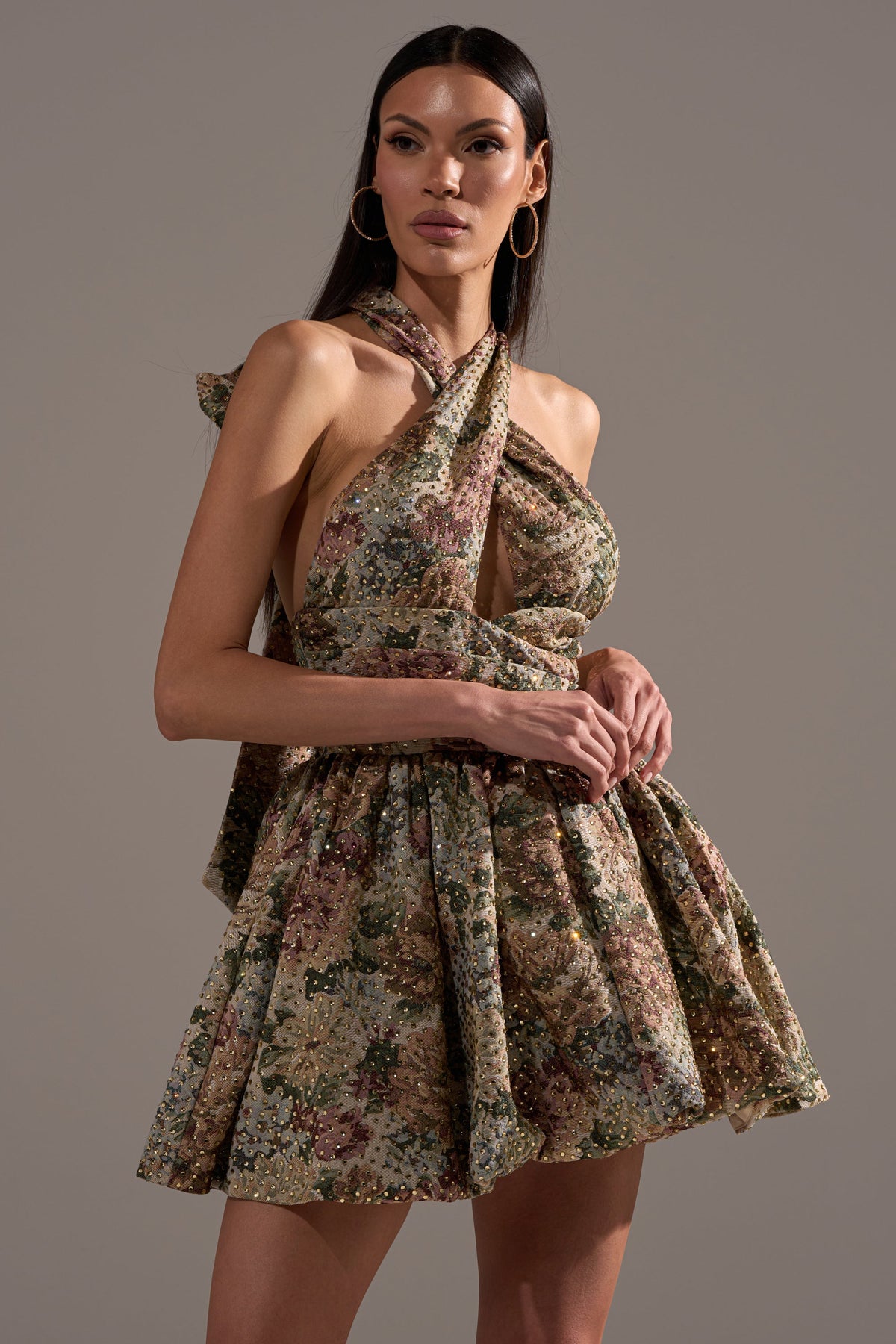GUESS WHO FLORAL MINI DRESS