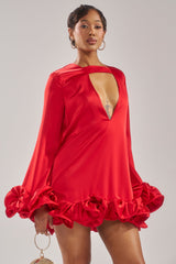 GIRLY GIRL SATIN MINI DRESS
