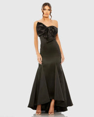 Strapless Bow Mermaid Gown