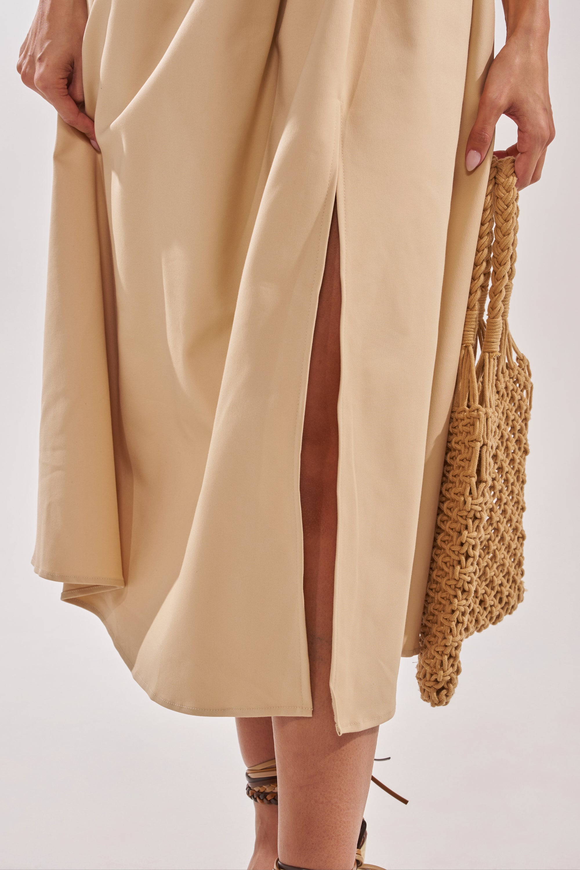 SWEET SOFIE HALTER MIDI DRESS