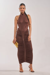 HIPS DON'T LIE RUCHED MAXI DRESS