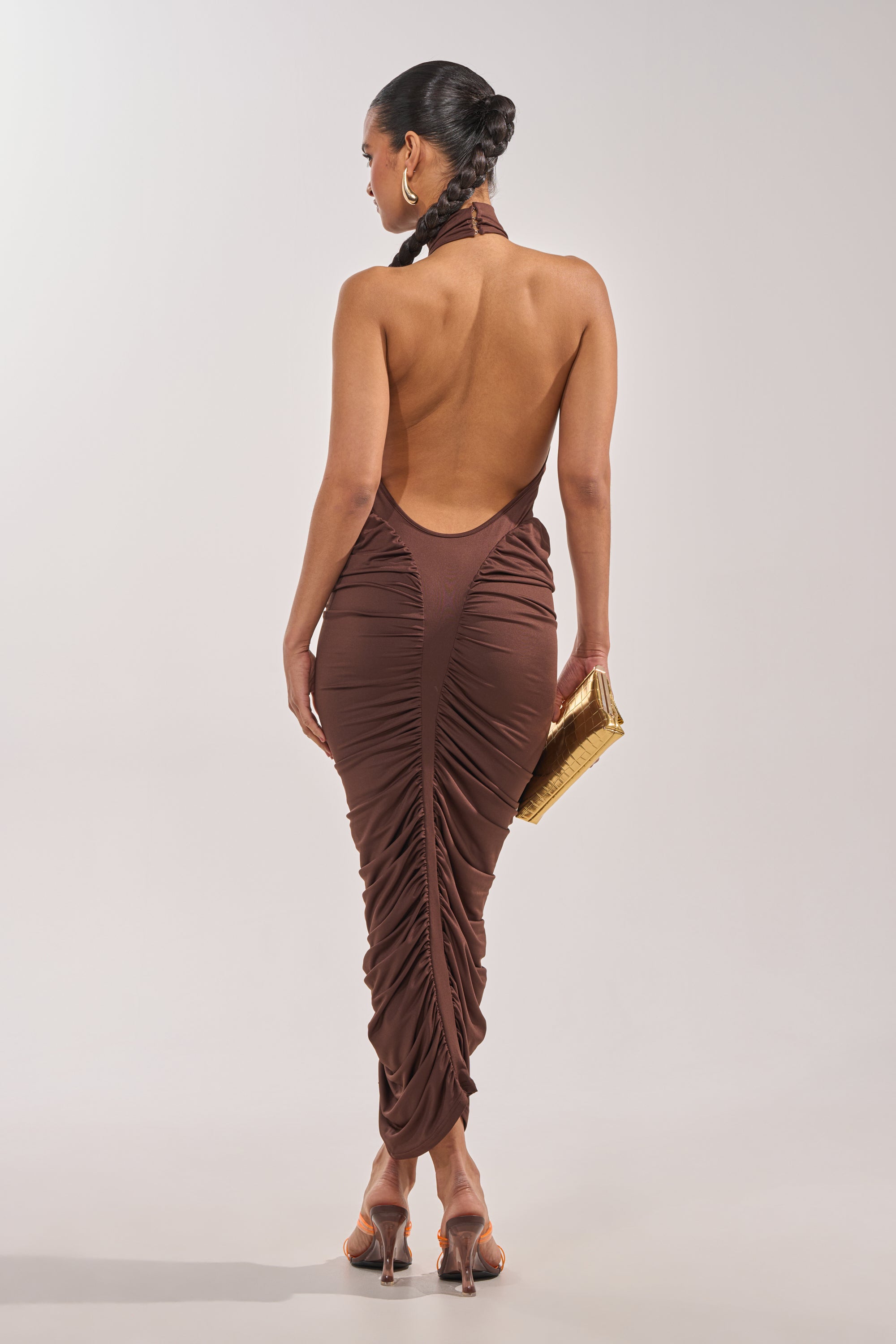 HIPS DON'T LIE RUCHED MAXI DRESS