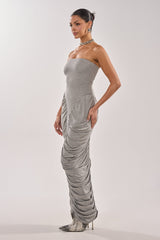CLASSIC CHIC STRAPLESS MAXI DRESS