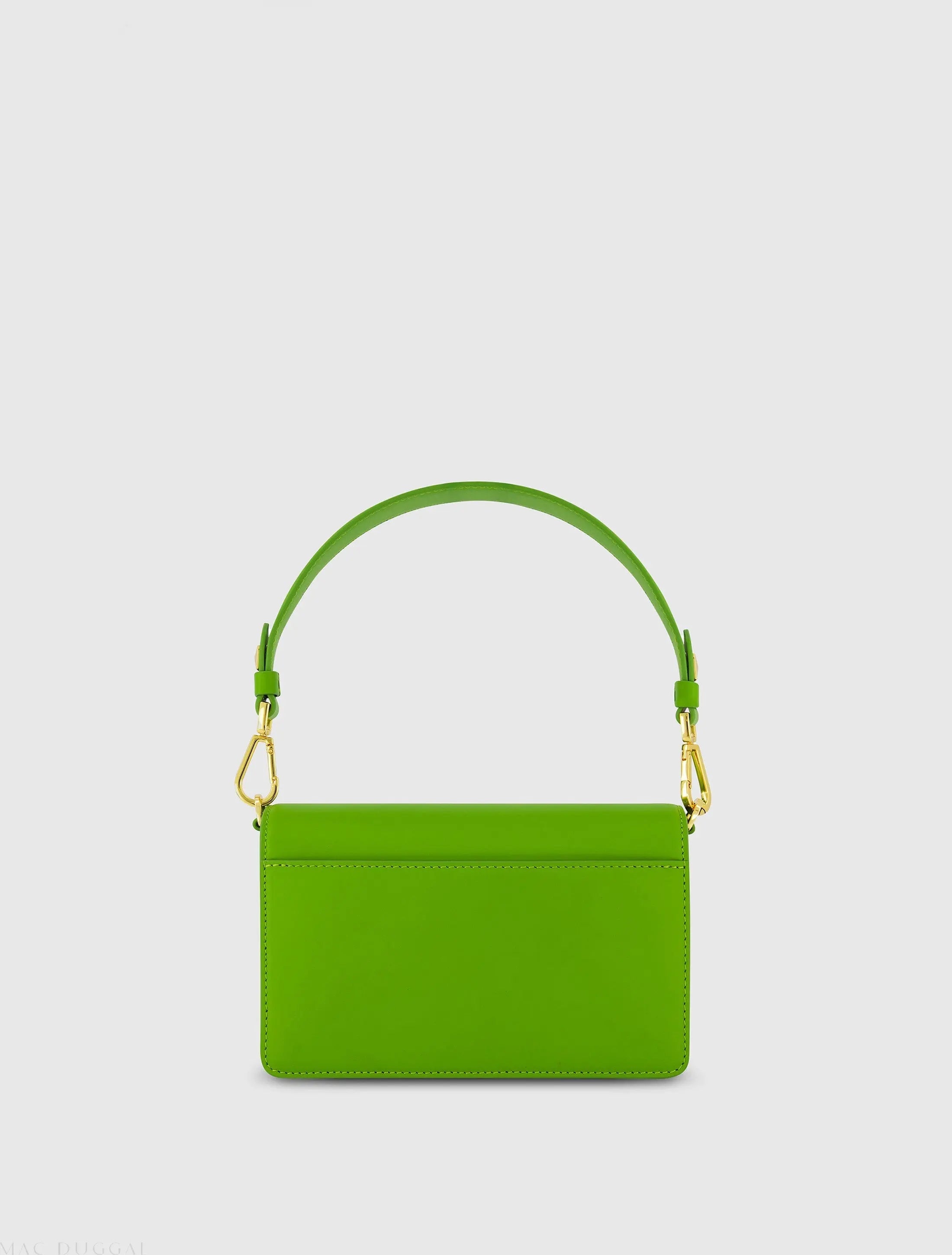 Green Mini Leather Shoulder Bag With Gold Hardware - FINAL SALE