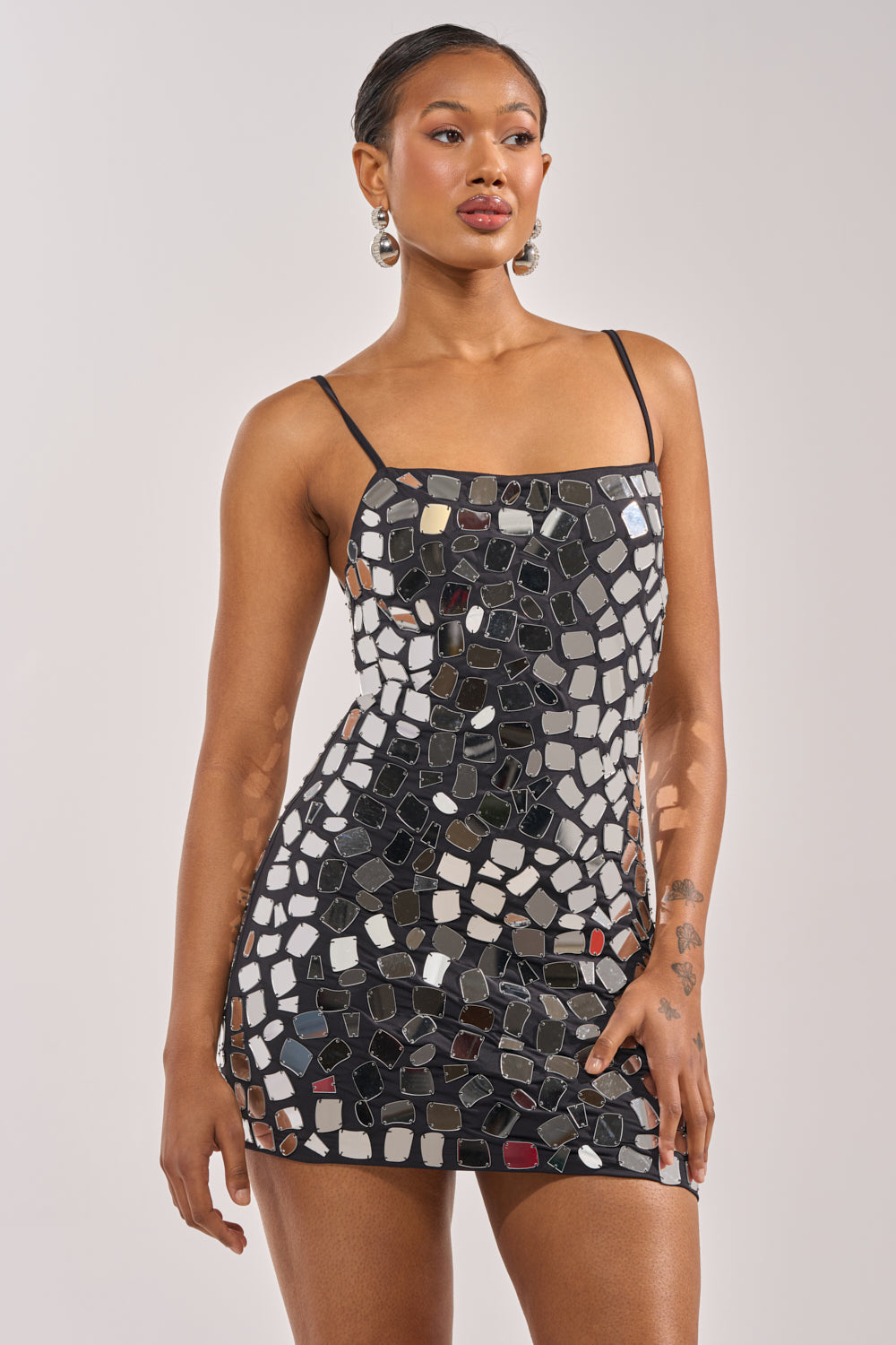 TRUE ICON MIRROR MINI DRESS