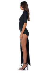 AMELIA TURTLENECK BODYCON MAXI DRESS