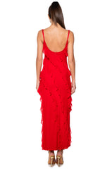 DREAM GIRL RUFFLE MAXI DRESS