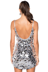 FOREVER AT THE TOP SEQUIN MINI DRESS